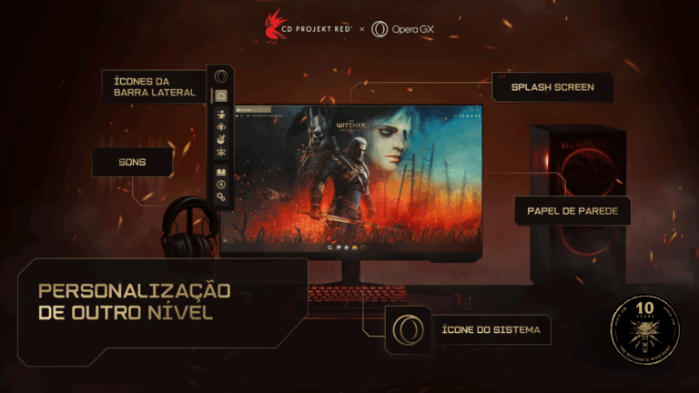 Opera GX ganha mod de The Witcher 3 para celebrar aniversário