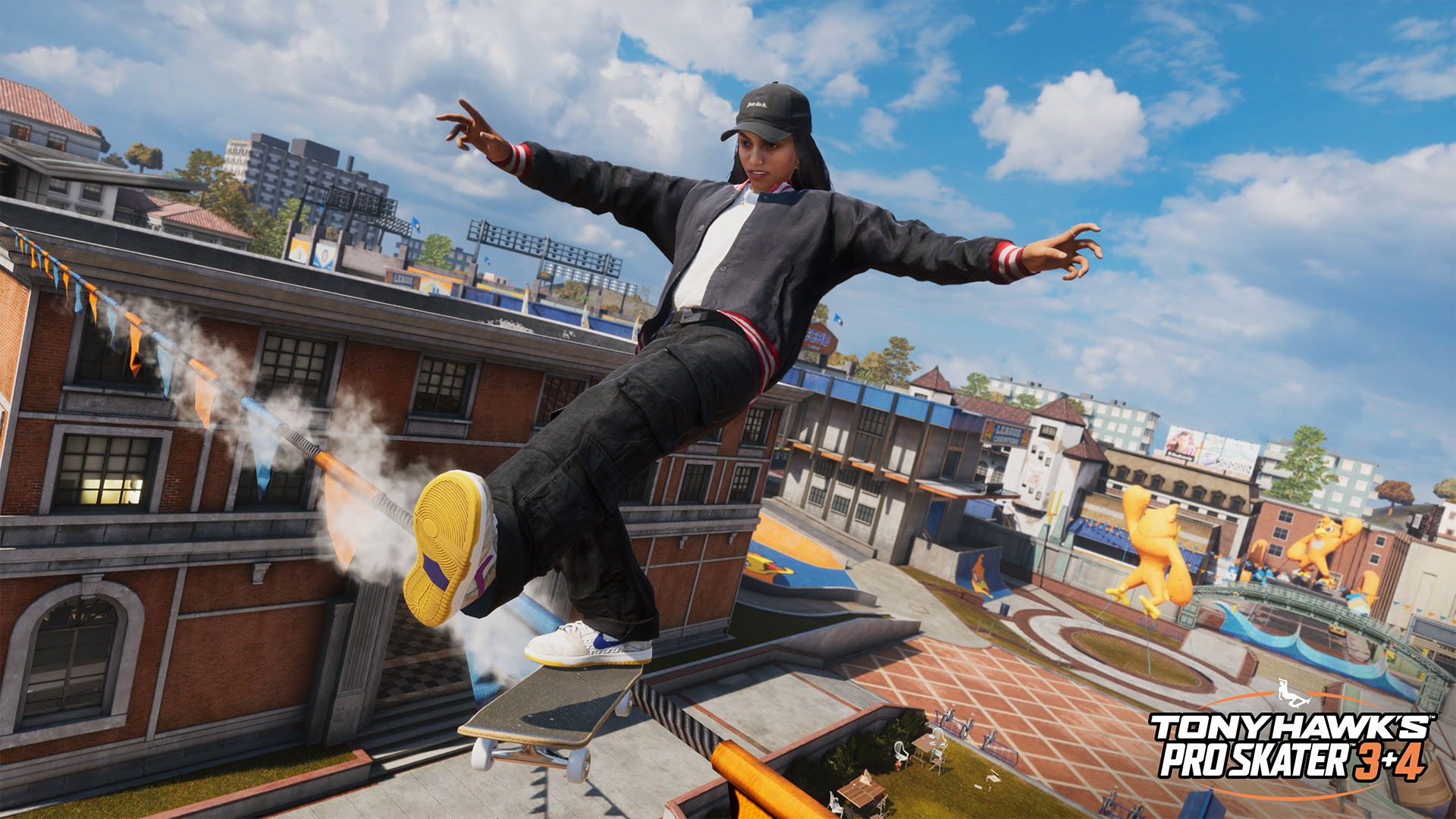 Caia na pista com Rayssa Leal na demo de Tony Hawk’s Pro Skater 3 + 4 já disponível