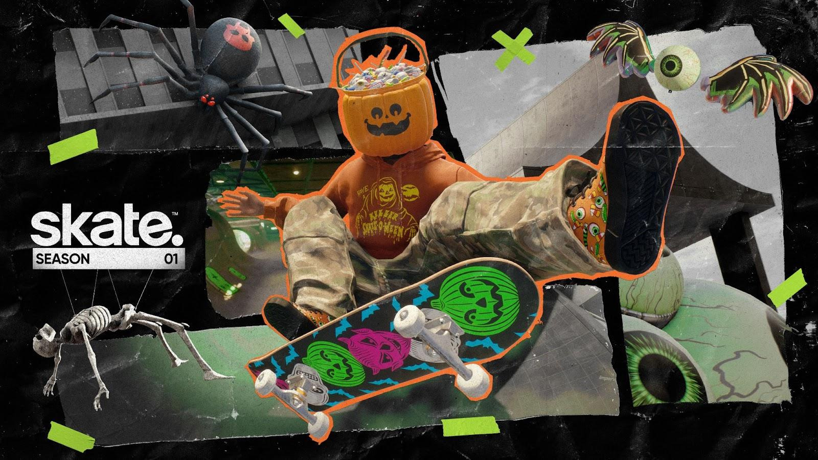 Skate-o-Ween transforma pistas em cenário arrepiante com desafios e recompensas exclusivas