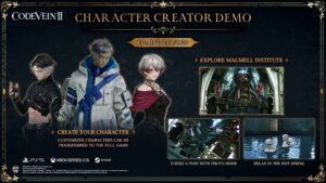 Demo do criador de personagens de Code Vein II já está disponível para PC e consoles
