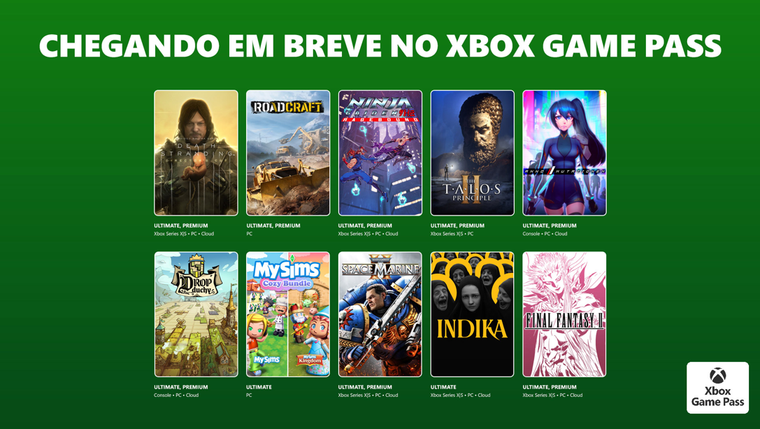 Xbox Game Pass anuncia novidades até fevereiro com Ninja Gaiden: Ragebound e Space Marine II
