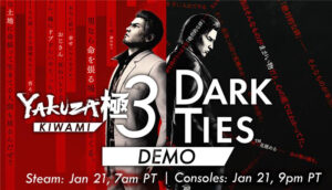 Demo gratuita de Yakuza Kiwami 3 & Dark Ties chega ao Steam e consoles