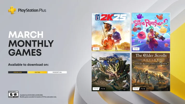 Jogos gratuitos da PlayStation Plus de março são revelados