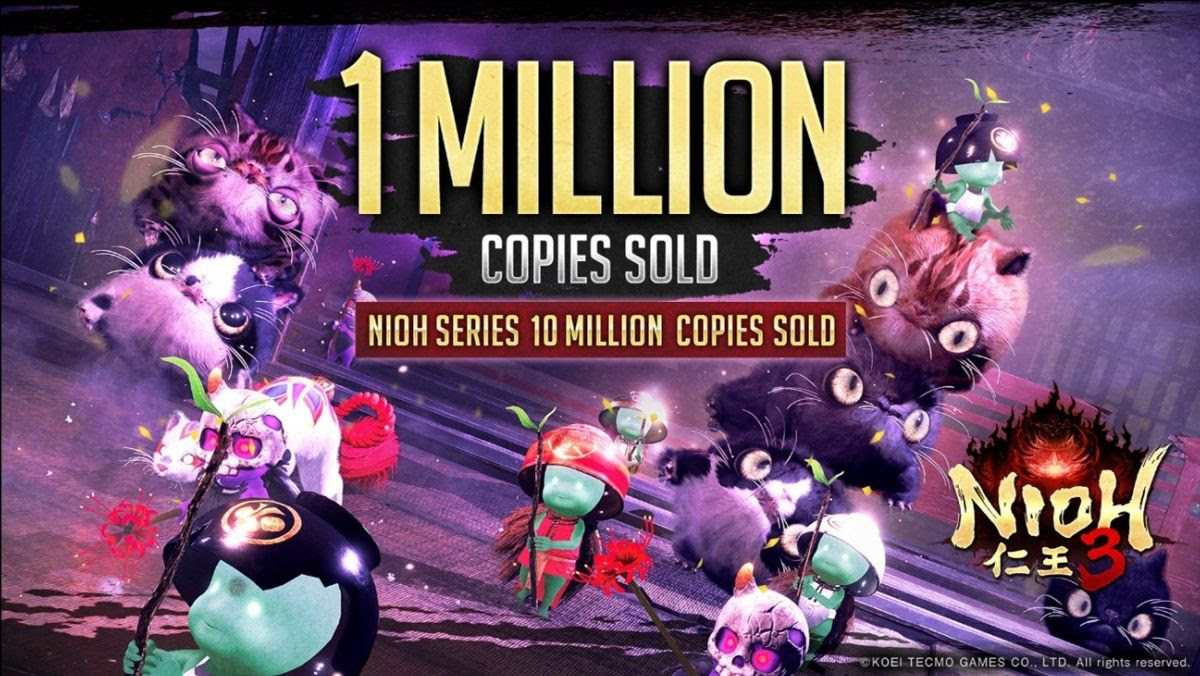 Sucesso! Nioh 3 ultrapassa 1 milhão de cópias vendidas e franquia já soma 10 milhões de vendas