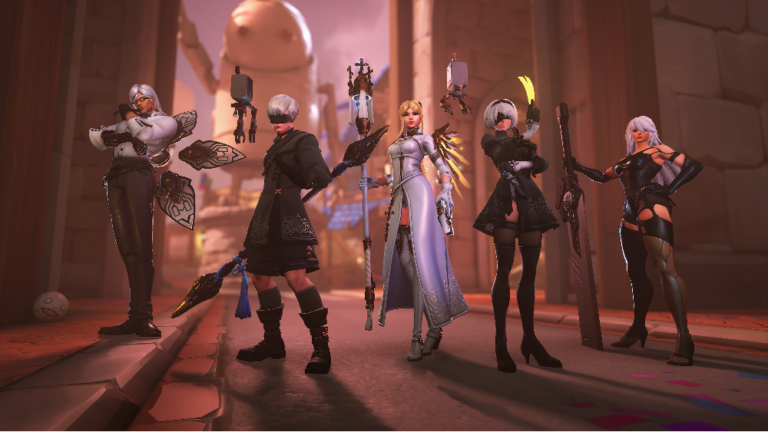 Overwatch x YoRHa: colaboração com visuais de Nier chega ao jogo