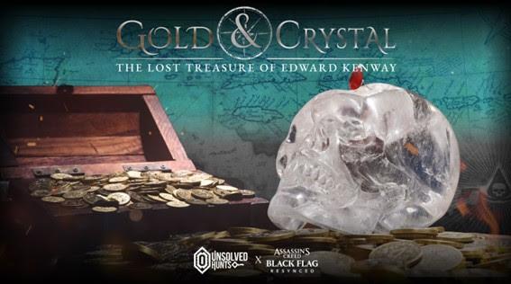 Assassin’s Creed Black Flag Resynced e Unsolved Hunts anunciam caça ao tesouro Gold & Crystal