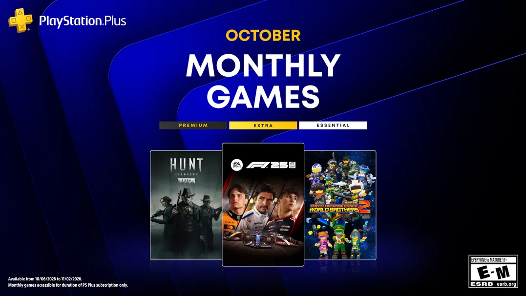 PlayStation Plus anuncia três jogos para outubro; confira