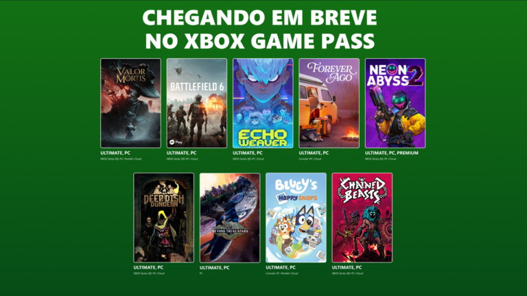 Battlefield 6 e jogo brasileiro são destaques do Game Pass em outubro